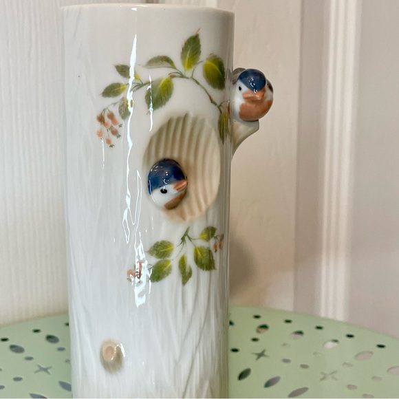 Vintage Takakashi Bird Tree Bud Vase Porcelain Japan San Francisco - Picture 4 of 7